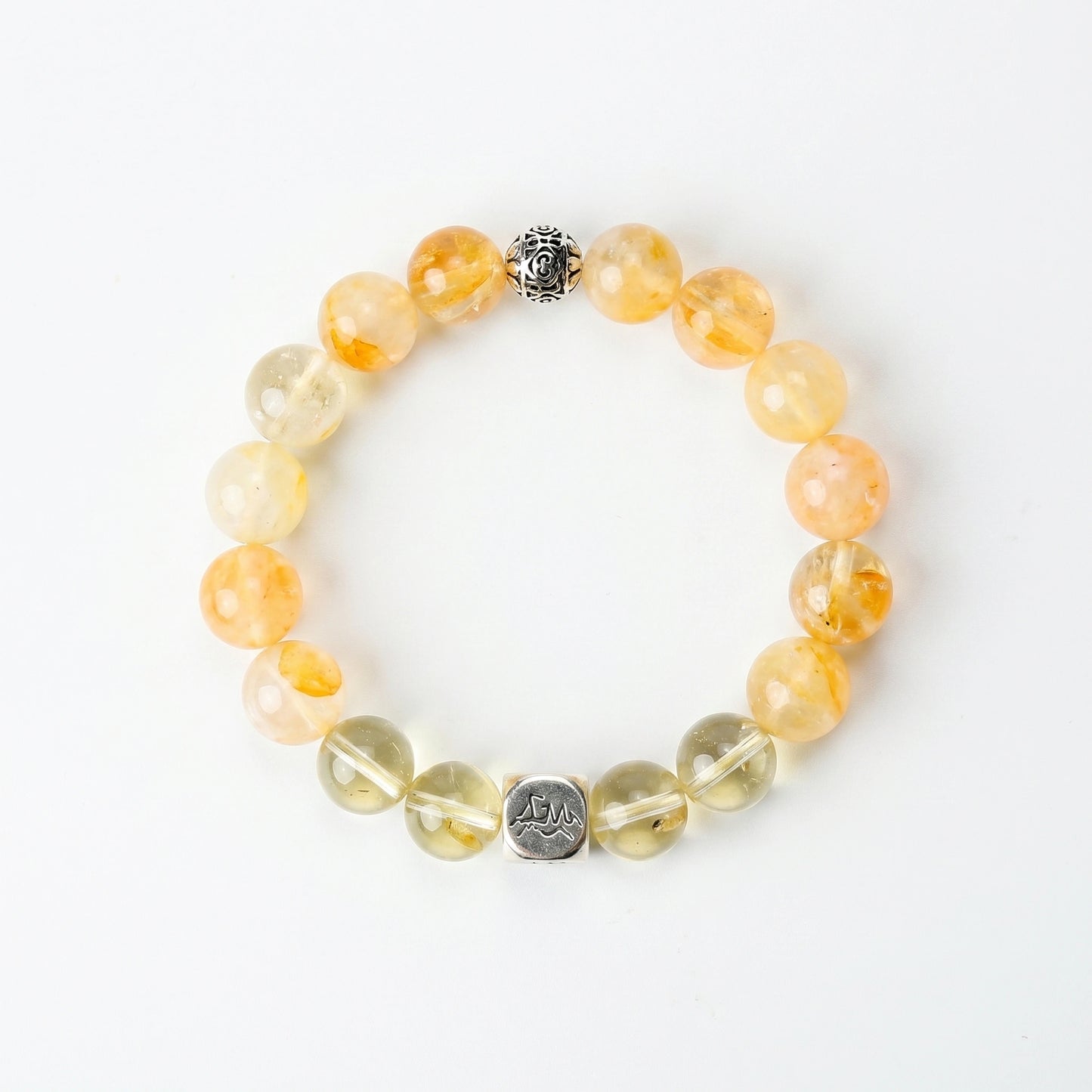 Fortune earth crystal bracelet — citrine and yellow hematoid quartz — amplifies wealth and grounds abundance — Leymen Jewels