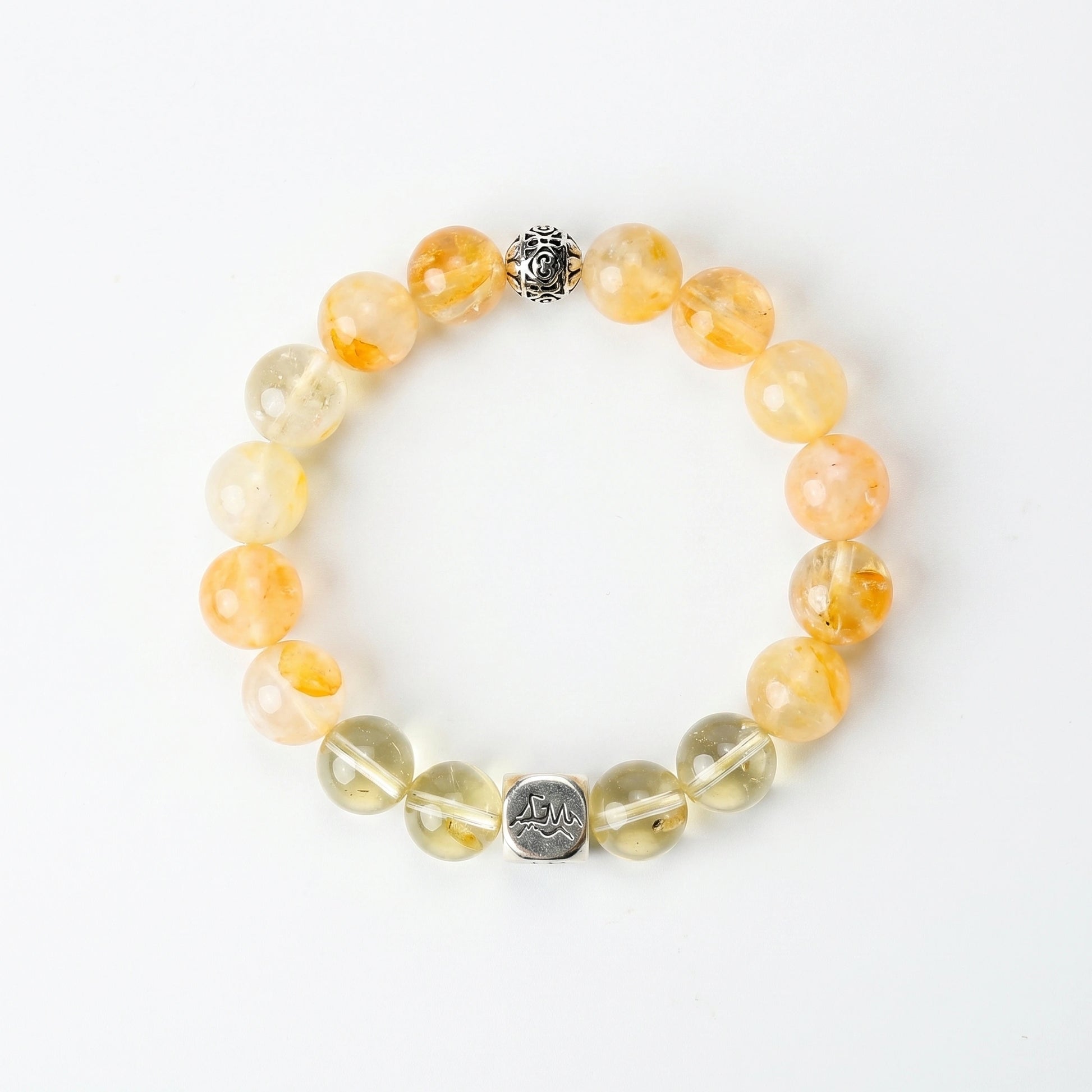 Fortune earth crystal bracelet — citrine and yellow hematoid quartz — amplifies wealth and grounds abundance — Leymen Jewels