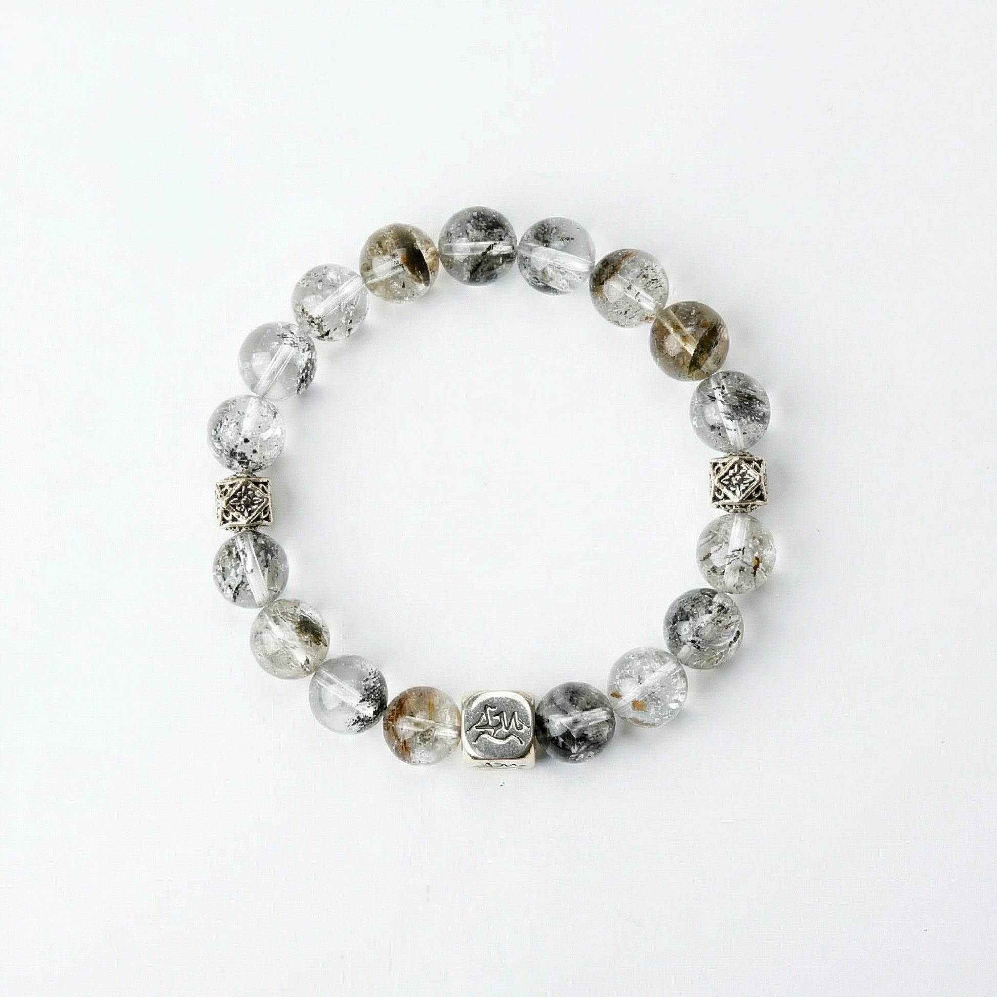 Prism metal crystal bracelet — herkimer diamond — amplifies energy and sharpens mental clarity — Leymen Jewels