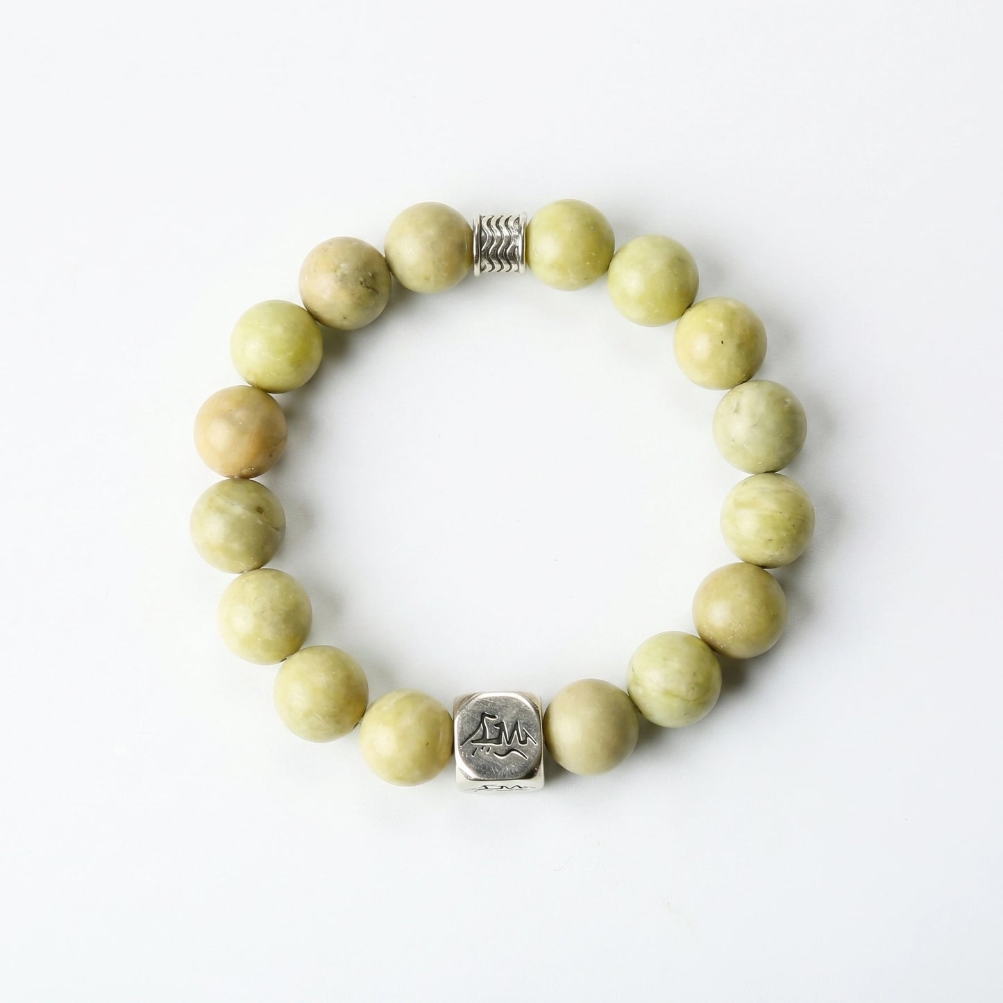 Sentinel earth crystal bracelet — blue pyrophyllite — calms emotions and grounds intuition — Leymen Jewels